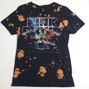 Pink Floyd Shirt Mens Sz M Black Acid Wash Retro Graphic Rock‎ Band Concert EUC